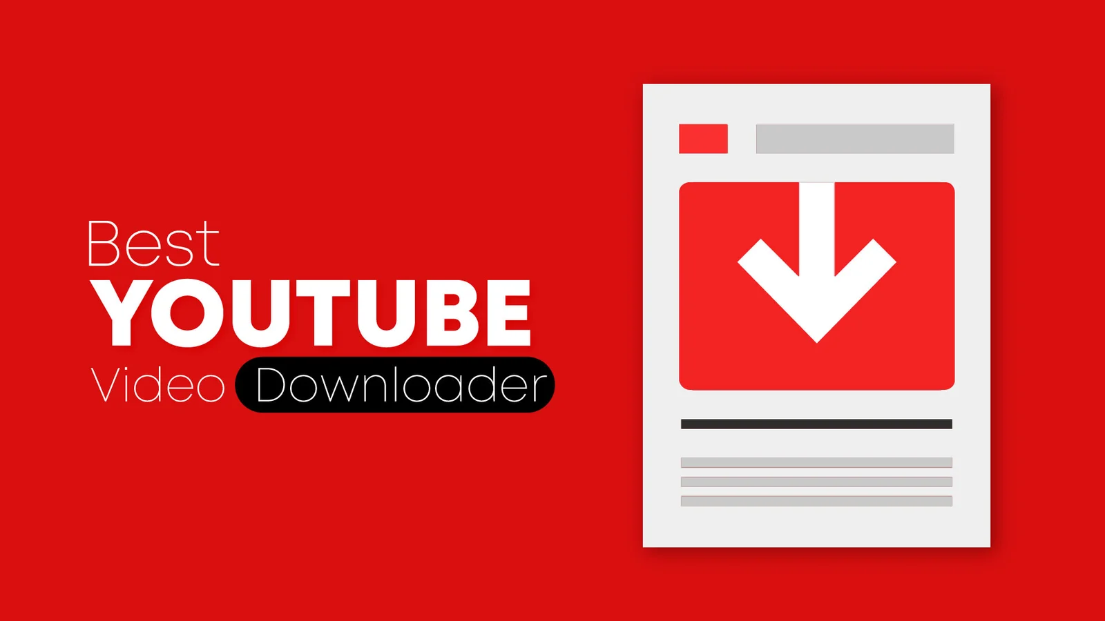 Download Video from YouTube MP4